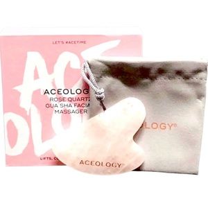 Aceology Rose Quartz Gua Sha Facial Massager BNIB